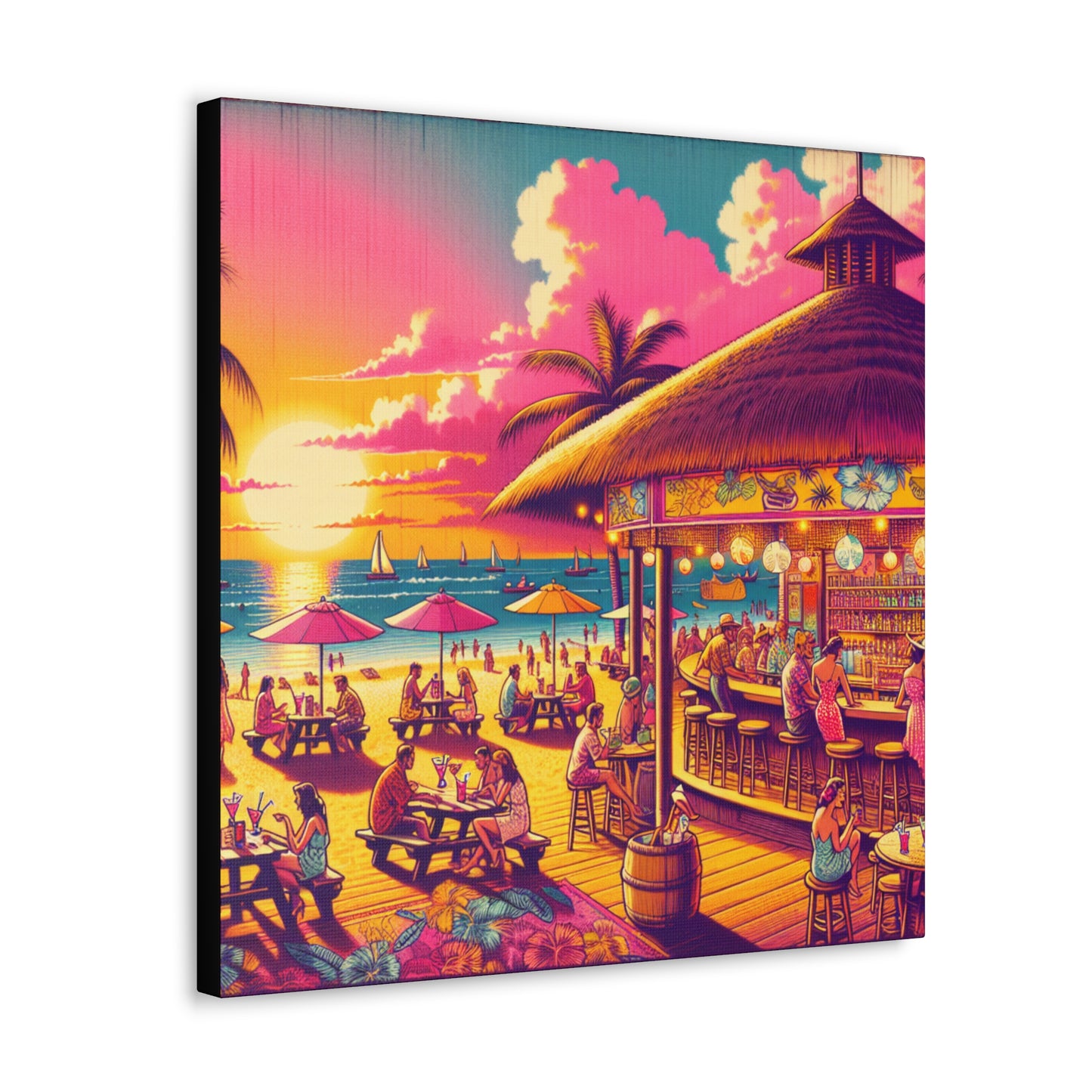 Always 5 O'Clock - Pink Sunset - CANVAS