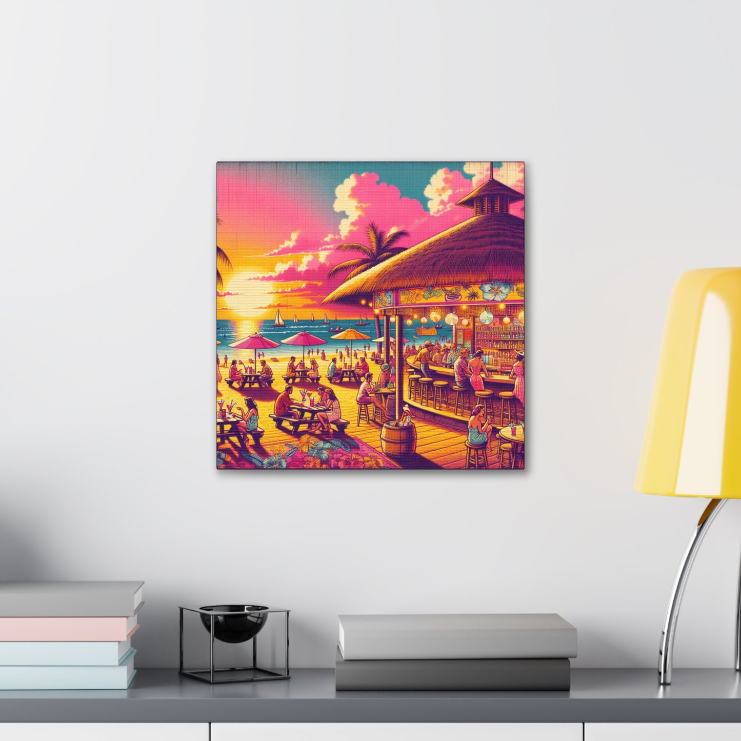 Always 5 O'Clock - Pink Sunset - CANVAS